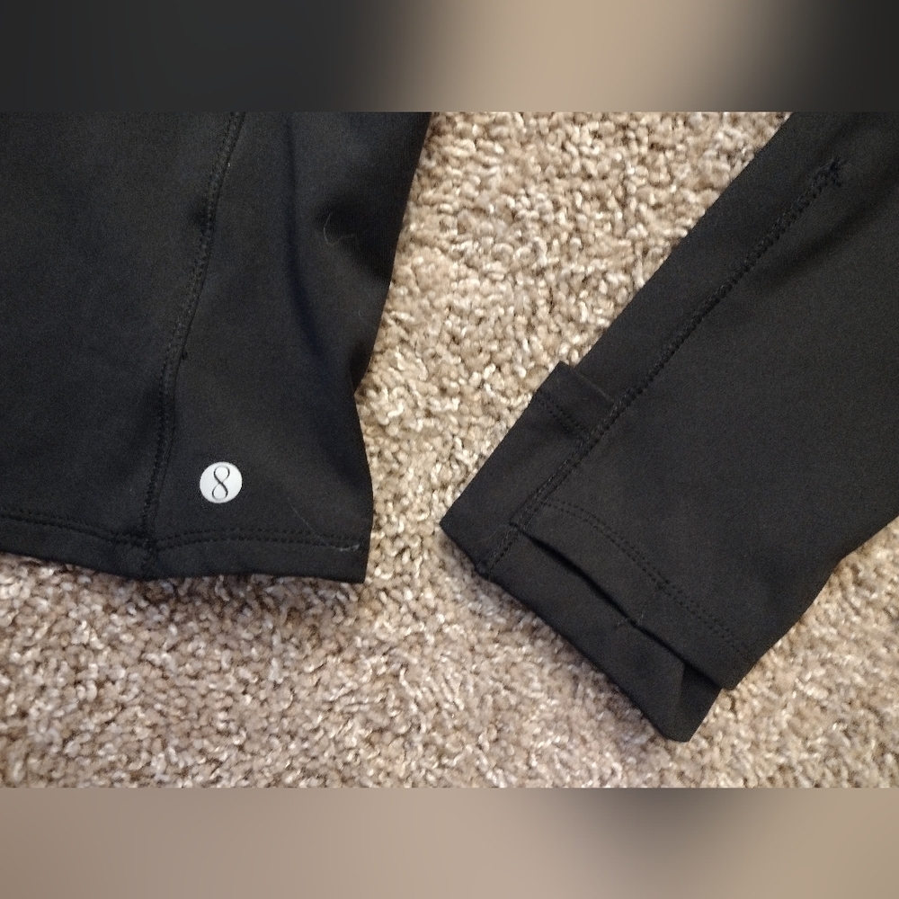 Layer 8 Black Quarter-Zip Sweatshirt Large - Picture 7 of 11